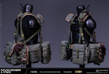Preventa Figura RUSSIAN SPETSNAZ MVD SOBR LYNX PKM GUNNER marca DAMTOYS 78115 escala 1/6
