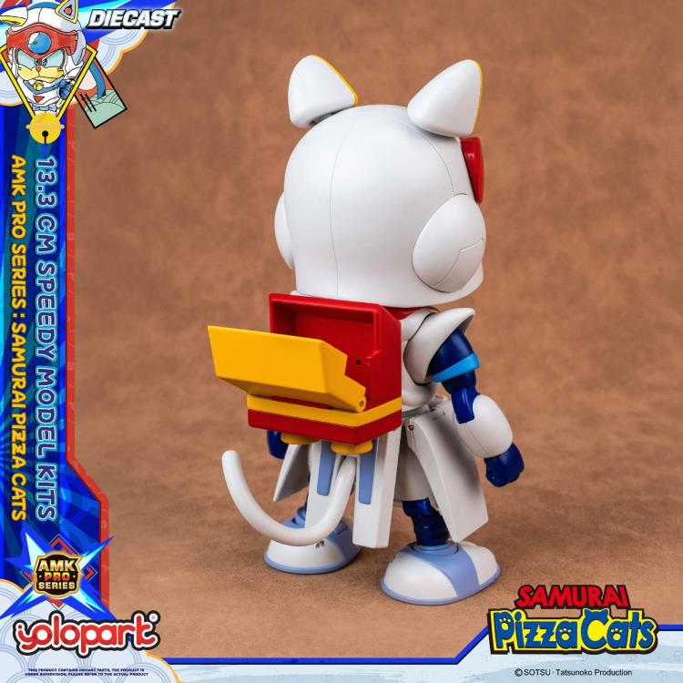 Preventa Figura Speedy (set doble) (Diecast)- Samurai Pizza Cats - AMK PRO Series - Model Kit marca Yolopark