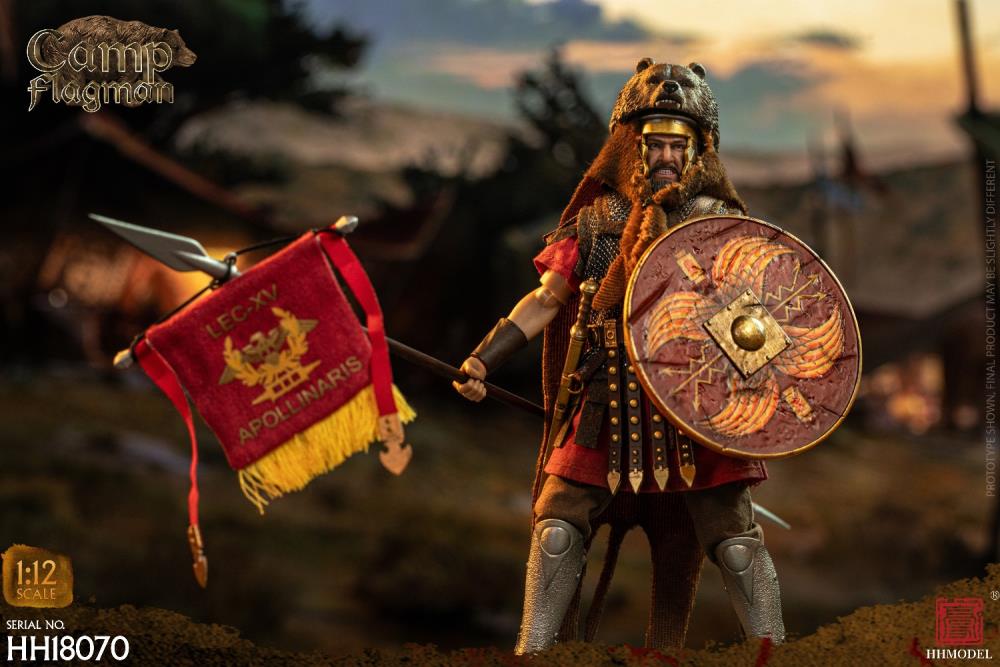 Pedido Figura Rome Camp Flagman - Imperial Legion marca HHModel HH18070 escala pequeña 1/12