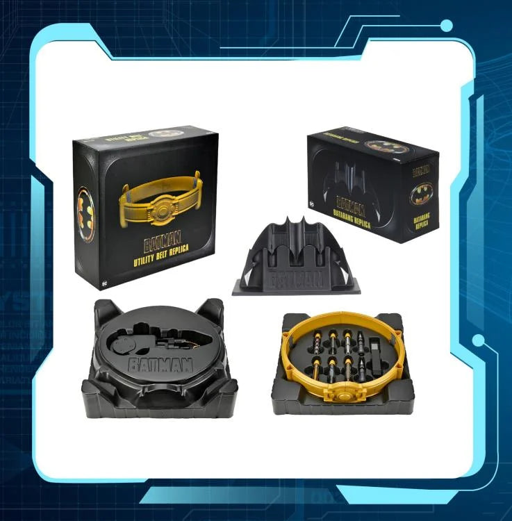Pedido Prop Replica Utility Belt / Cinturón multiusos y Batarang - Batman (1989) marca NECA escala real 1/1