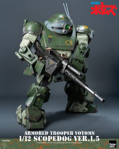 Preventa Figura Scopedog (Ver.1.5) - Armored Trooper Votoms marca Threezero 3Z1019 escala 1/12