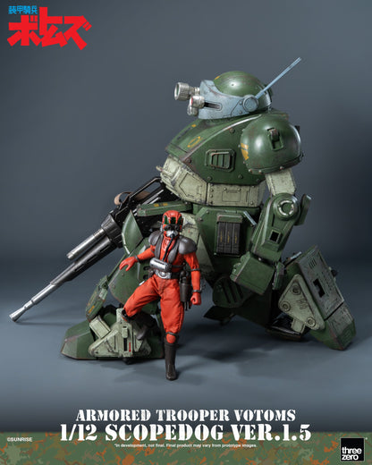 Preventa Figura Scopedog (Ver.1.5) - Armored Trooper Votoms marca Threezero 3Z1019 escala 1/12