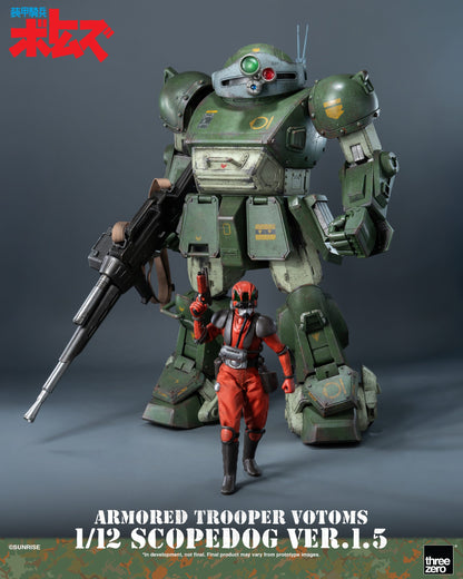 Preventa Figura Scopedog (Ver.1.5) - Armored Trooper Votoms marca Threezero 3Z1019 escala 1/12