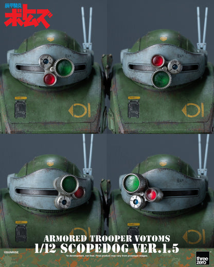 Preventa Figura Scopedog (Ver.1.5) - Armored Trooper Votoms marca Threezero 3Z1019 escala 1/12