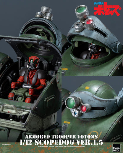 Preventa Figura Scopedog (Ver.1.5) - Armored Trooper Votoms marca Threezero 3Z1019 escala 1/12