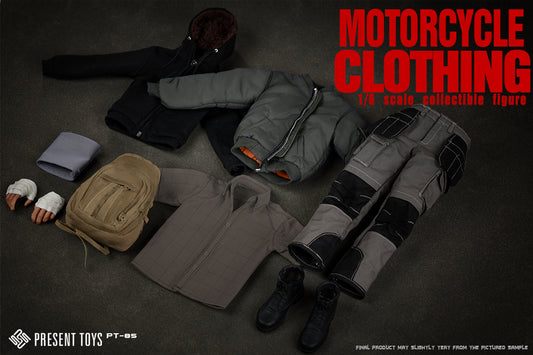 Preventa Set de ropa de motociclista con cuerpo (sin cabeza) marca Present Toys SP85 escala 1/6