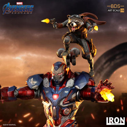 Pedido Estatua Iron Patriot & Rocket - Avengers: Endgame - Battle Diorama Series (BDS) marca Iron Studios escala de arte 1/10