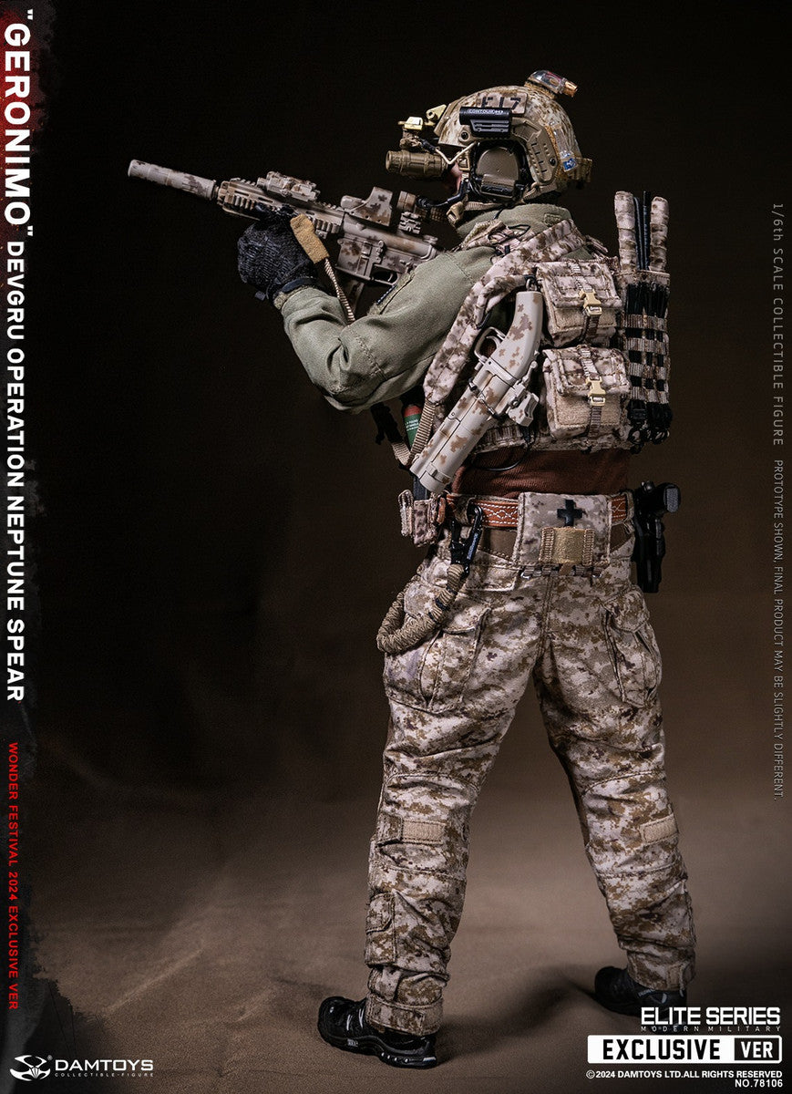 Preventa Figura GERONIMO - DEVGRU Operation Neptune Spear marca DAMTOYS 78106 escala 1/6