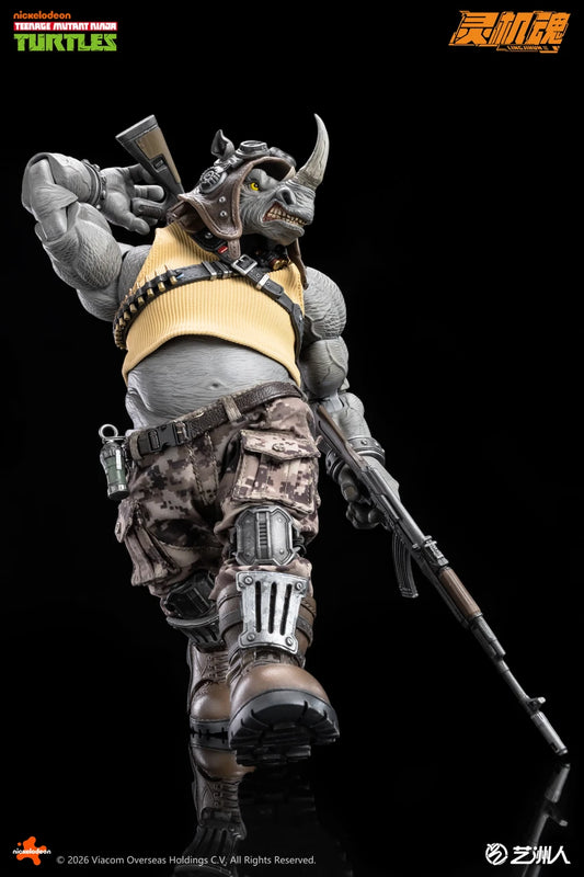 Preventa Figura Rocksteady - TMNT marca LINGJIHUN LJ004A escala 1/12