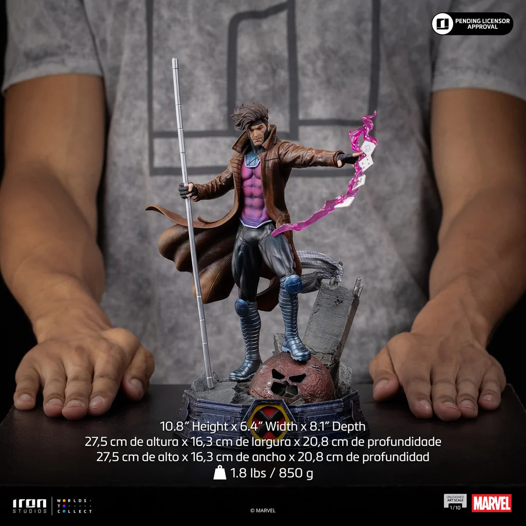 Preventa Estatua Gambit Unleashed - X-Men marca Iron Studios escala de arte 1/10