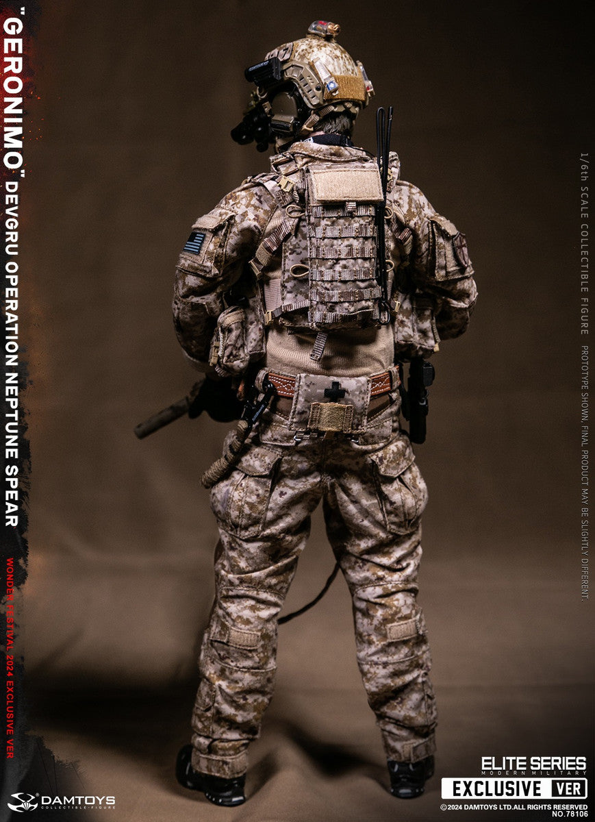 Preventa Figura GERONIMO - DEVGRU Operation Neptune Spear marca DAMTOYS 78106 escala 1/6