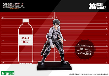 Preventa Estatua Levi Ackerman (The Final Season version) - Attack on Titan - Oshi Works marca Kotobukiya (19.5 cm)