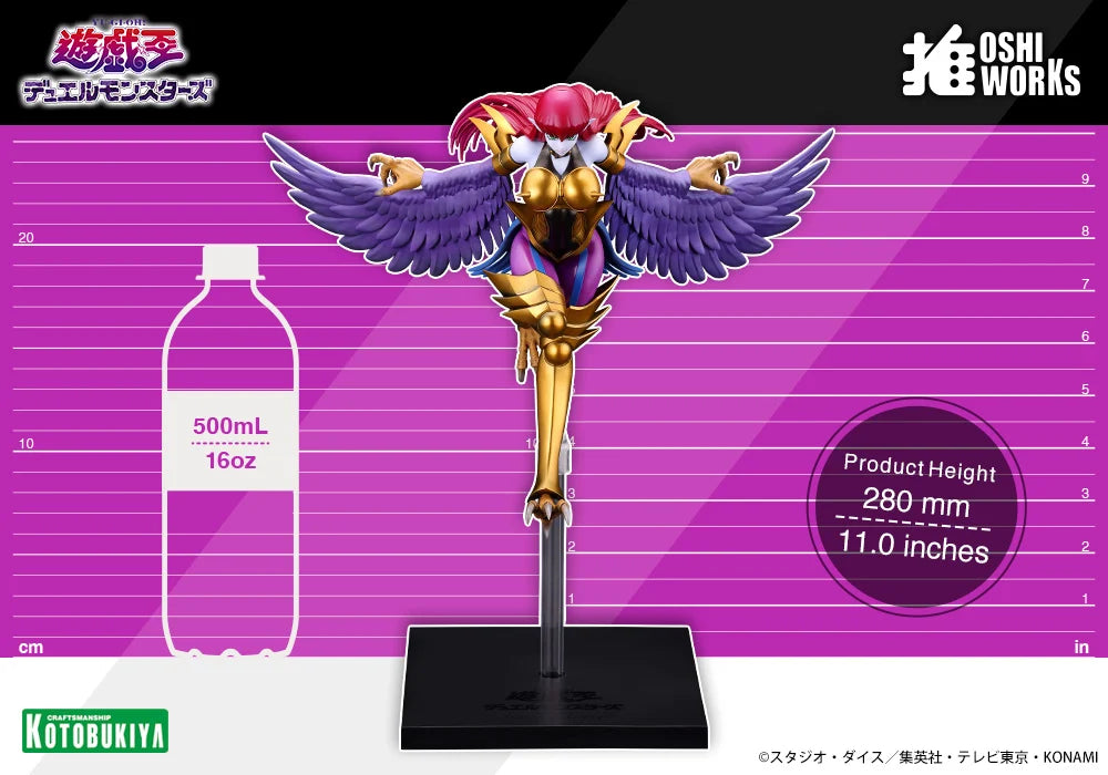 Preventa Estatua Harpie Lady - Yu-Gi-Oh! Duel Monsters - Oshi Works marca Kotobukiya (28 cm)