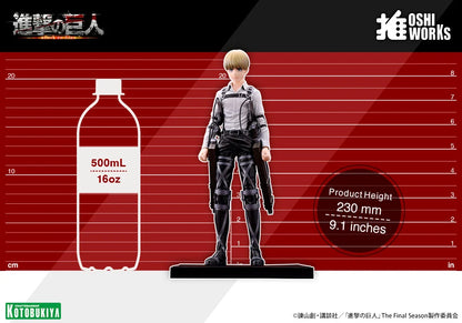 Preventa Estatua Armin Arlert (The Final Season version) - Attack on Titan - Oshi Works marca Kotobukiya (23 cm)