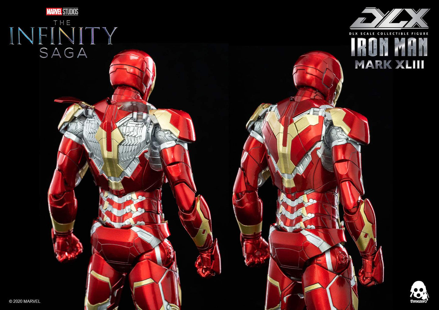 Preventa Figura DLX Iron Man Mark 43 - Avengers Infinity Saga marca Threezero 3Z0247 escala pequeña 1/12 (relanzamiento)