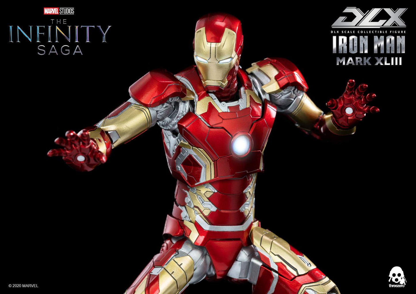 Pedido Figura DLX Iron Man Mark 43 - Avengers Infinity Saga marca Threezero 3Z0247 escala pequeña 1/12 (relanzamiento)