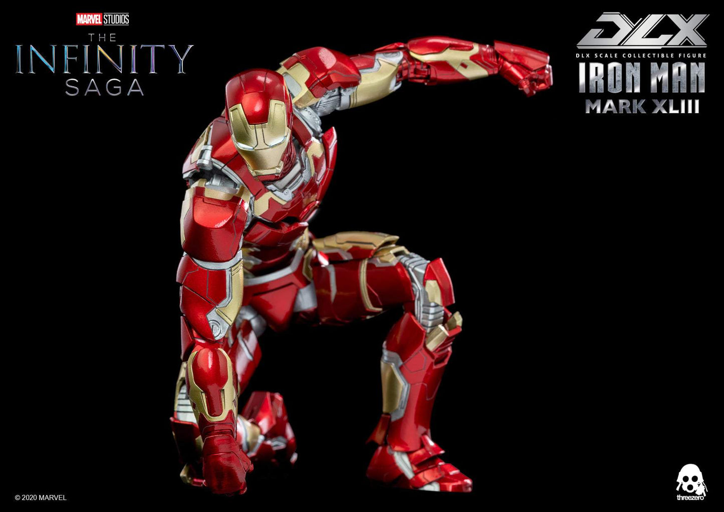 Pedido Figura DLX Iron Man Mark 43 - Avengers Infinity Saga marca Threezero 3Z0247 escala pequeña 1/12 (relanzamiento)