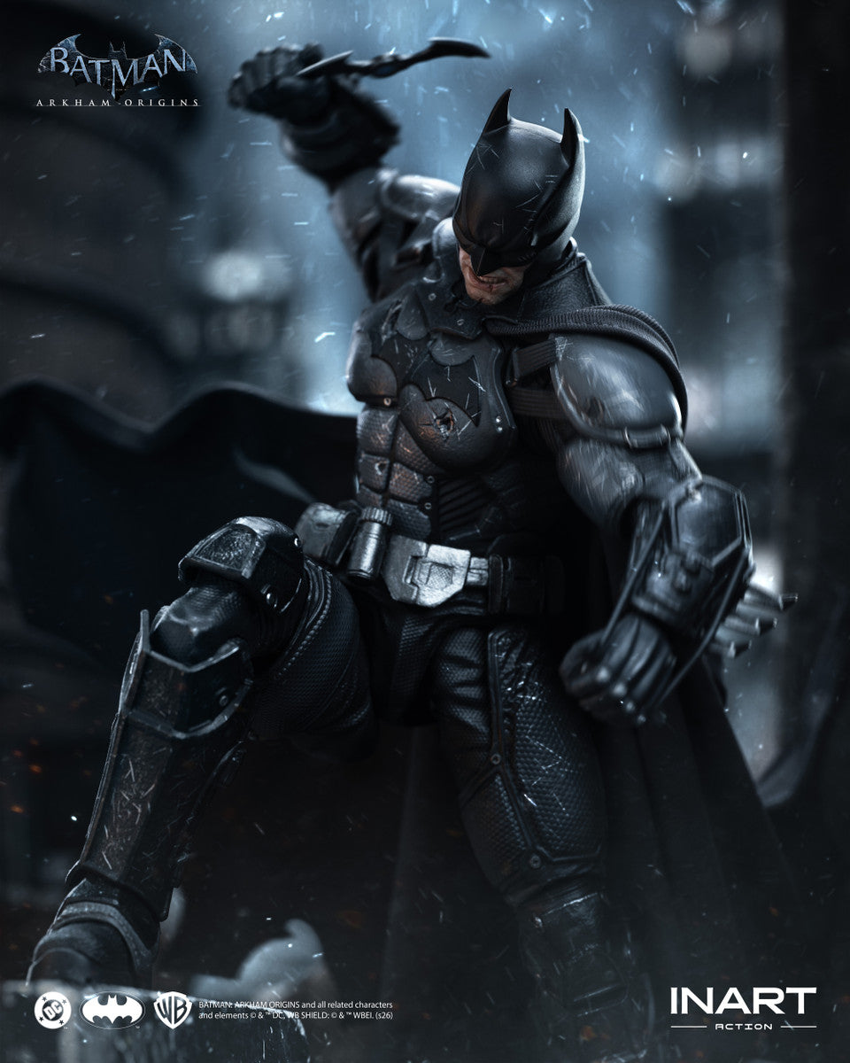 Preventa Figura BATMAN (Battle Damaged version) - Batman Arkham Origins marca INART G0007 escala 1/12