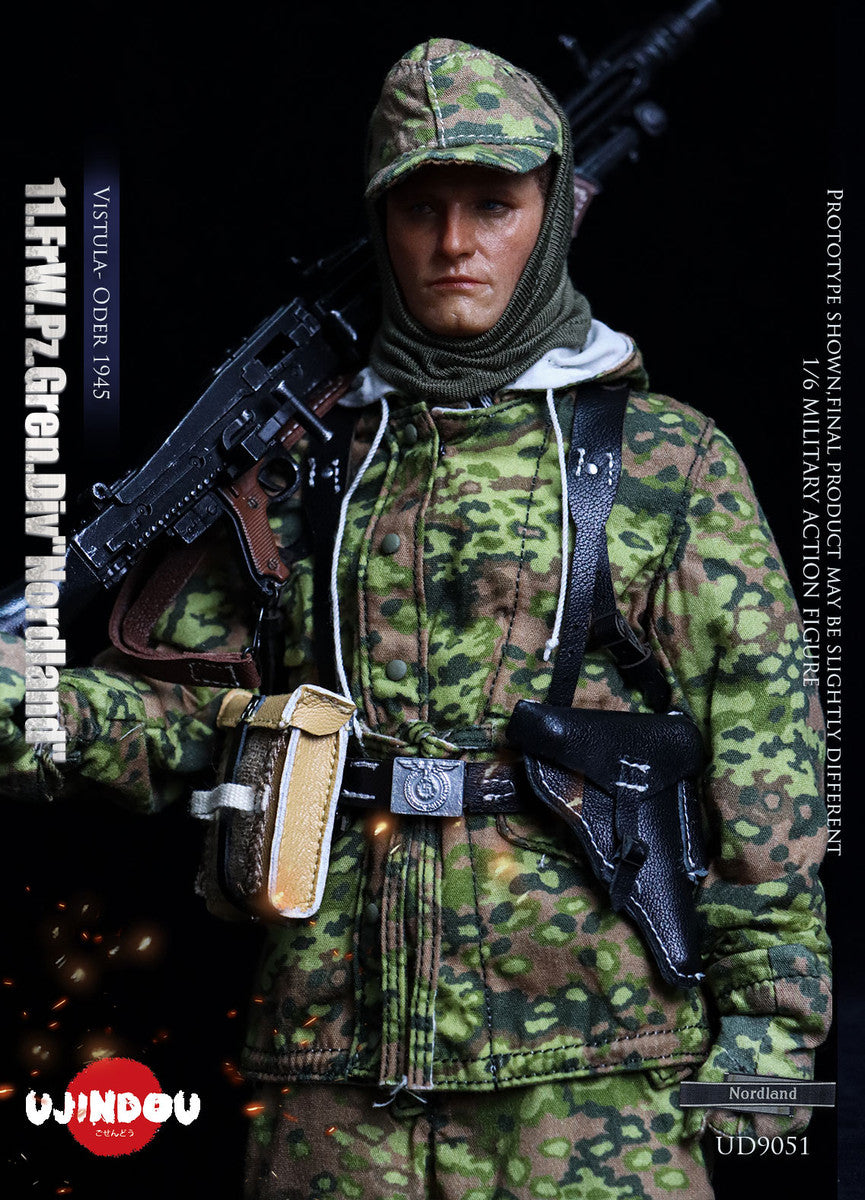 Preventa Figura WWII 11.FrW.Pz.Gren.Div "Nordland" - Vistula- Oder 1945 marca Ujindou UD9051 escala 1/6