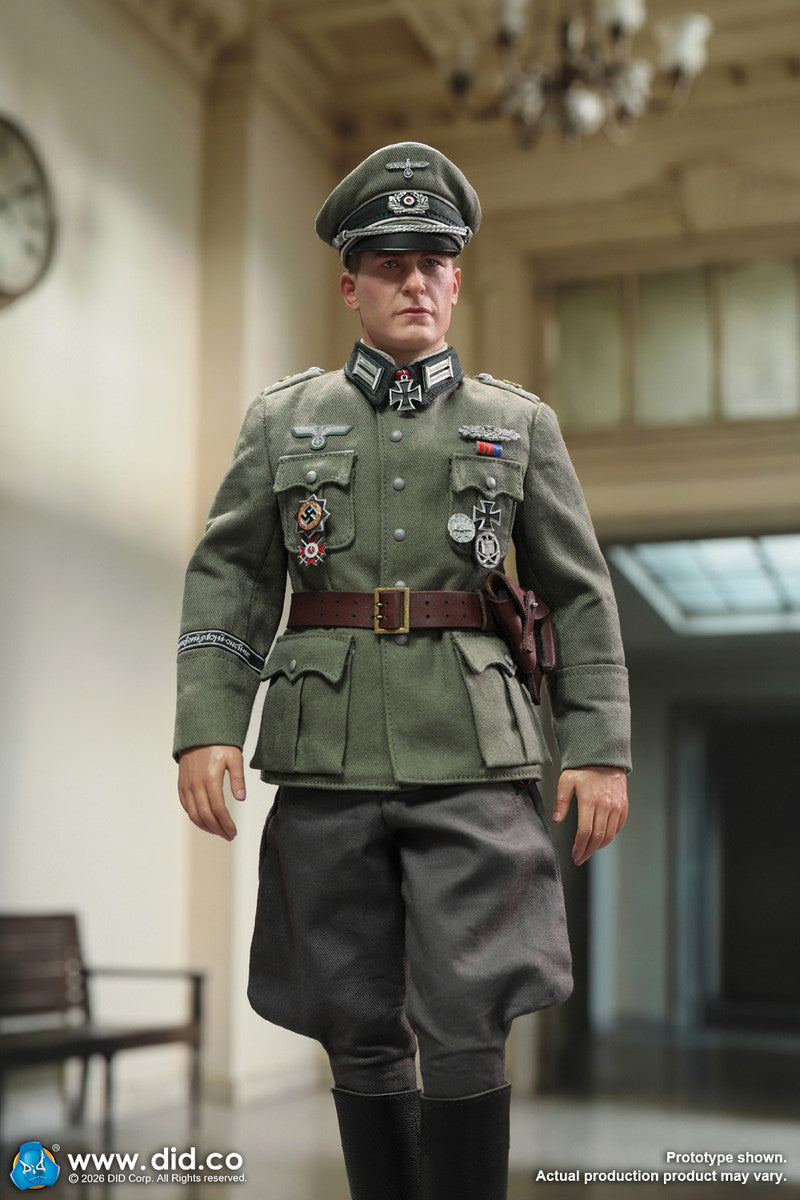 Preventa Figura Officer Otto Remer - WWII German Wehrmacht marca DID D80194 escala 1/6