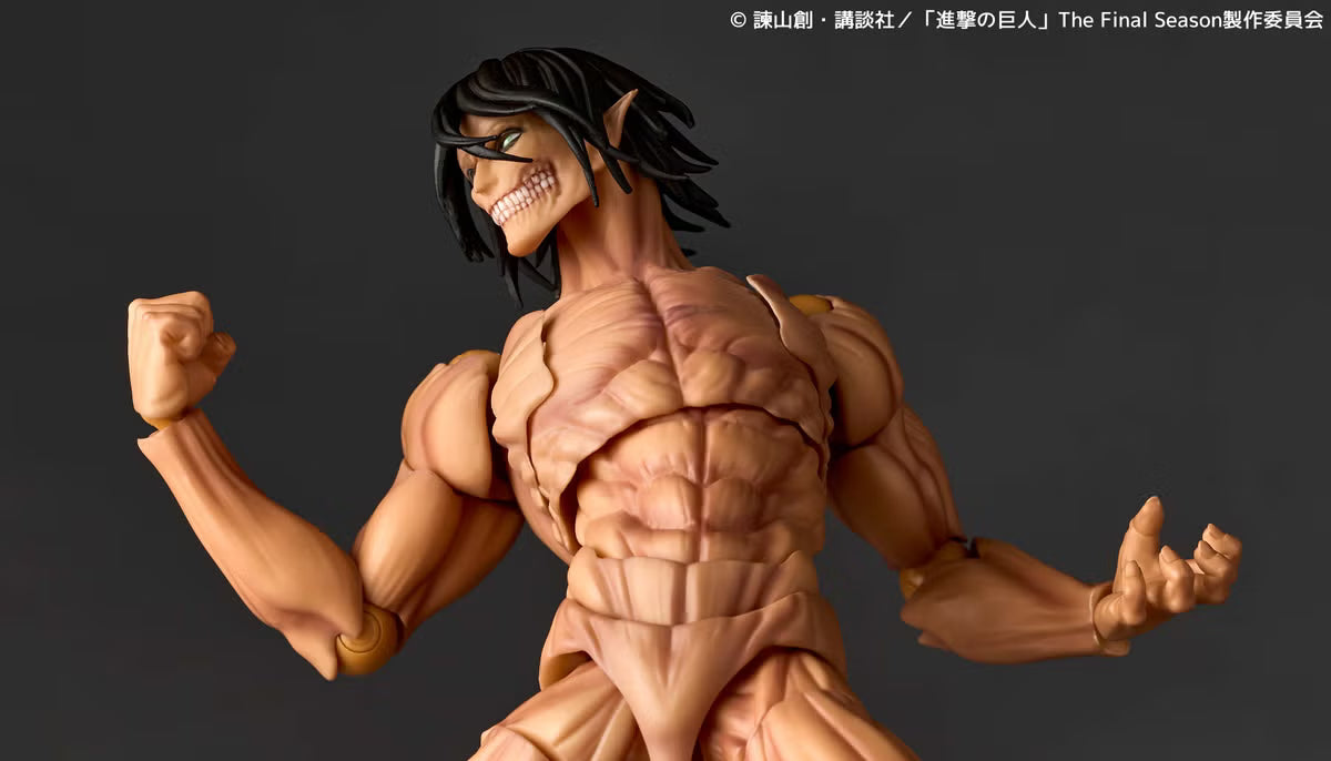 Preventa Figura Attack Titan (Eren Yeager) - Shingeki no Kyojin (Attack On Titan) - Amazing Yamaguchi Revoltech NR155 marca Kaiyodo (17 cm) (relanzamiento)