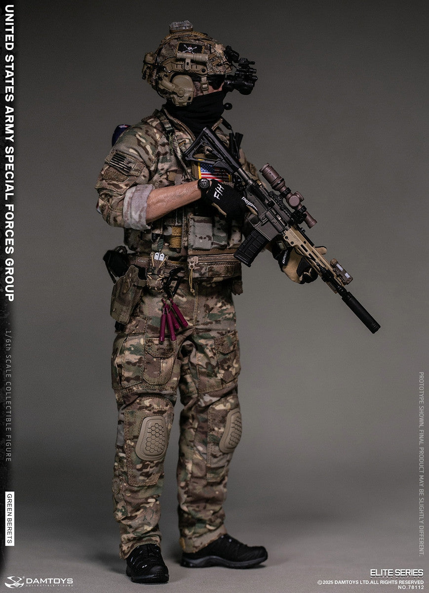 Preventa Figura Green Berets - UNITED STATES ARMY SPECIAL FORCES GROUP marca Damtoys 78112 escala 1/6