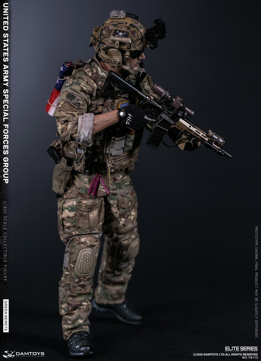 Preventa Figura Green Berets - UNITED STATES ARMY SPECIAL FORCES GROUP marca Damtoys 78112 escala 1/6