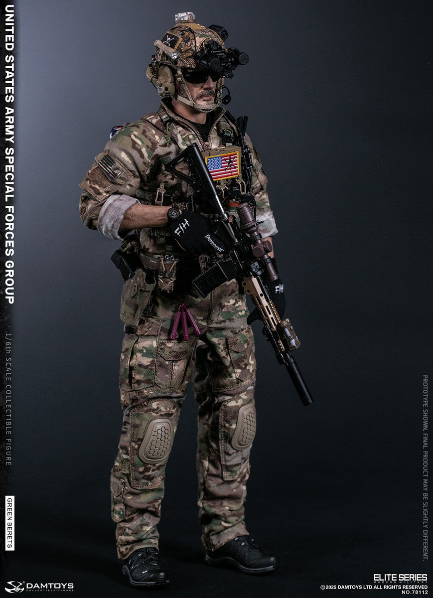 Preventa Figura Green Berets - UNITED STATES ARMY SPECIAL FORCES GROUP marca Damtoys 78112 escala 1/6