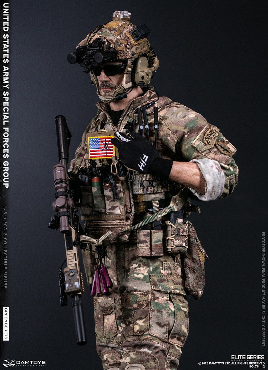 Preventa Figura Green Berets - UNITED STATES ARMY SPECIAL FORCES GROUP marca Damtoys 78112 escala 1/6