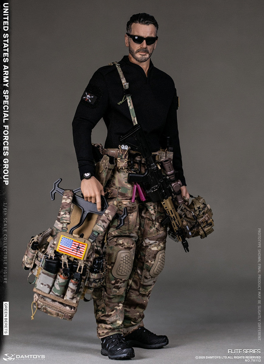 Preventa Figura Green Berets - UNITED STATES ARMY SPECIAL FORCES GROUP marca Damtoys 78112 escala 1/6