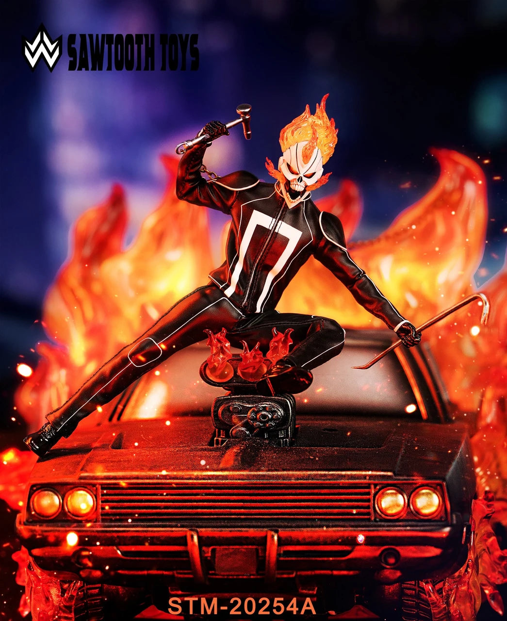 Preventa Figura Flame Head Knight marca Sawtooth STM-20254A escala 1/12