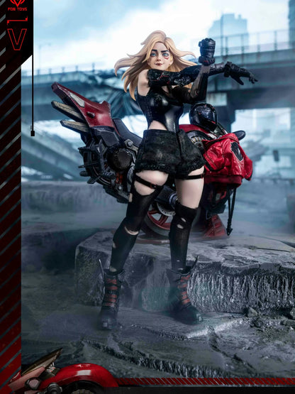 Preventa Figura y Vehículo Biker Girl (set) - Fantasy Alphabet Series V marca Fog Toys EA-03 escala 1/12