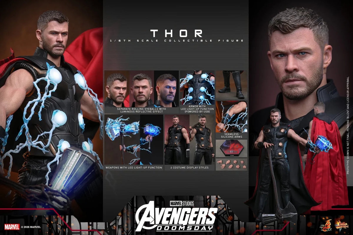 Preventa Figura THOR - Avengers: Doomsday marca Hot Toys MM918 escala 1/6