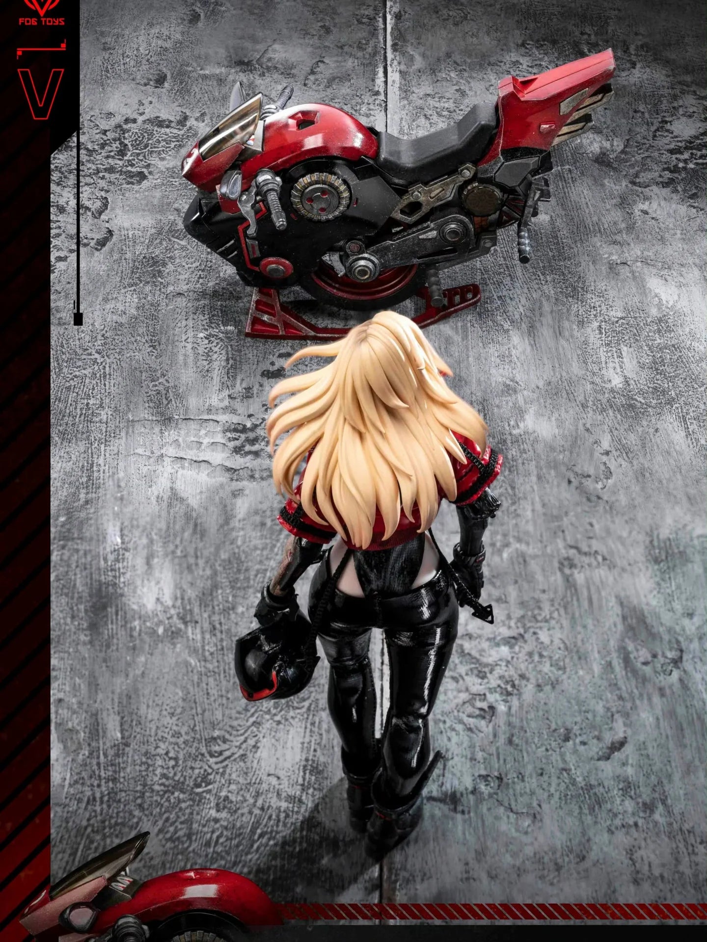 Preventa Figura y Vehículo Biker Girl (set) - Fantasy Alphabet Series V marca Fog Toys EA-03 escala 1/12