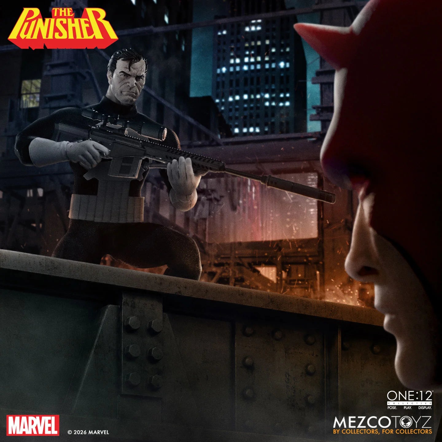 Preventa Figura The Punisher - One:12 Collective marca Mezco Toyz escala 1/12