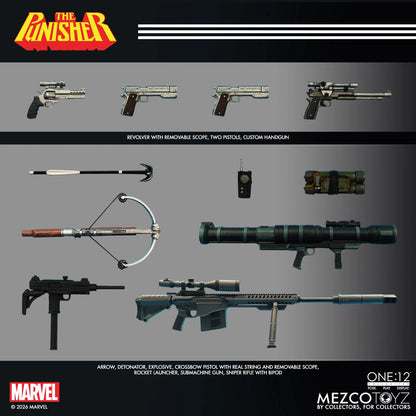 Preventa Figura The Punisher - One:12 Collective marca Mezco Toyz escala 1/12