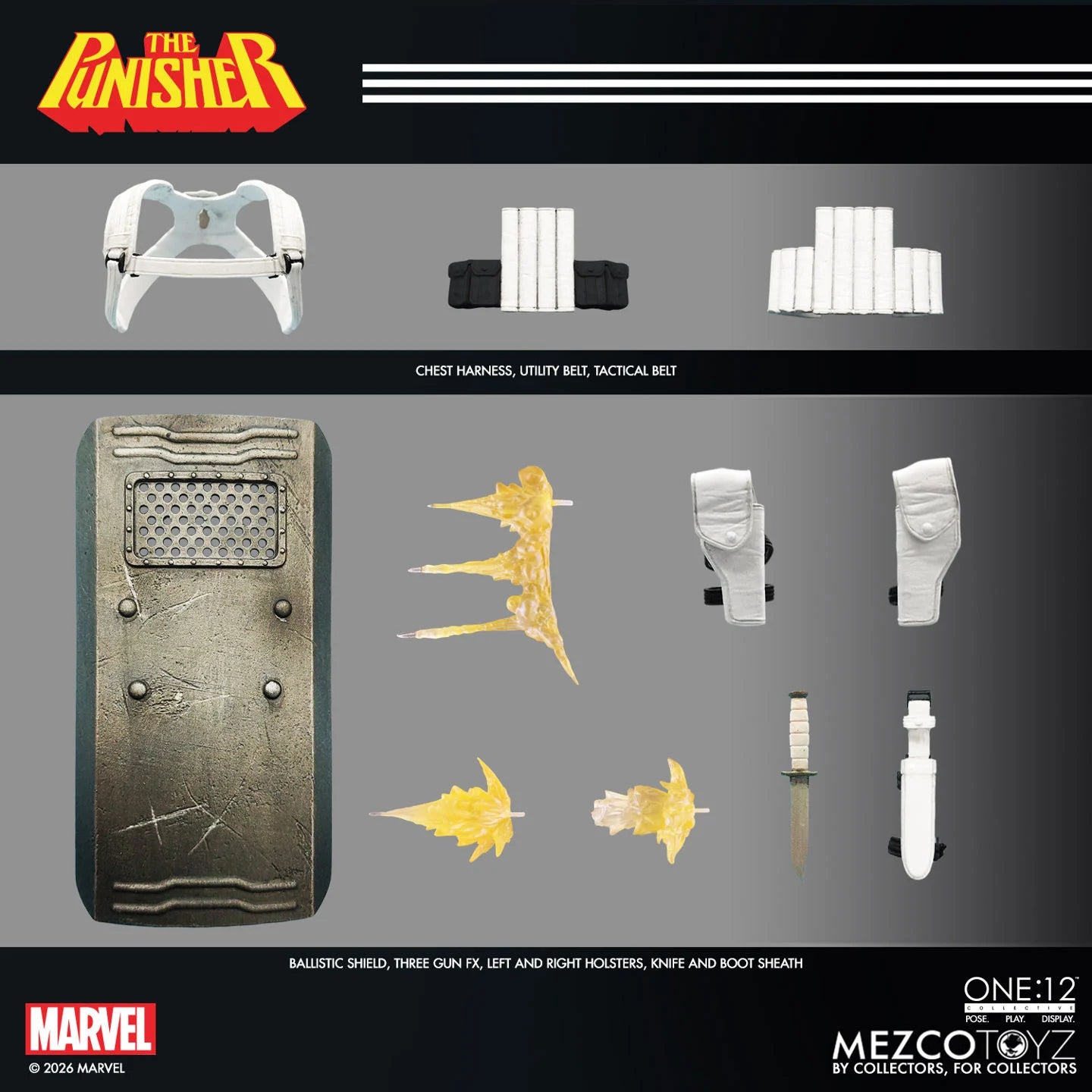Preventa Figura The Punisher - One:12 Collective marca Mezco Toyz escala 1/12