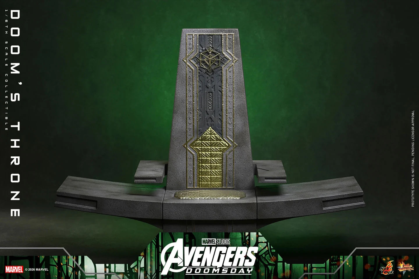 Preventa Trono de Doom / Doom's Throne - Avengers: Doomsday marca Hot Toys ACS016 escala 1/6
