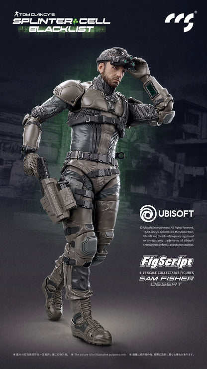 Preventa Figura Sam Fisher (Desert version) - Splinter Cell: Blacklist - FigScript marca CCSToys escala 1/12