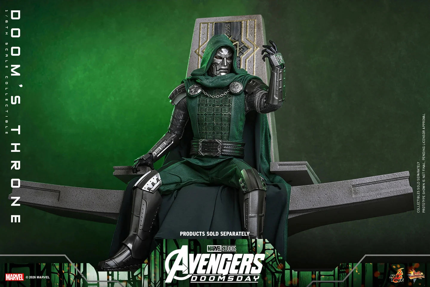Preventa Trono de Doom / Doom's Throne - Avengers: Doomsday marca Hot Toys ACS016 escala 1/6