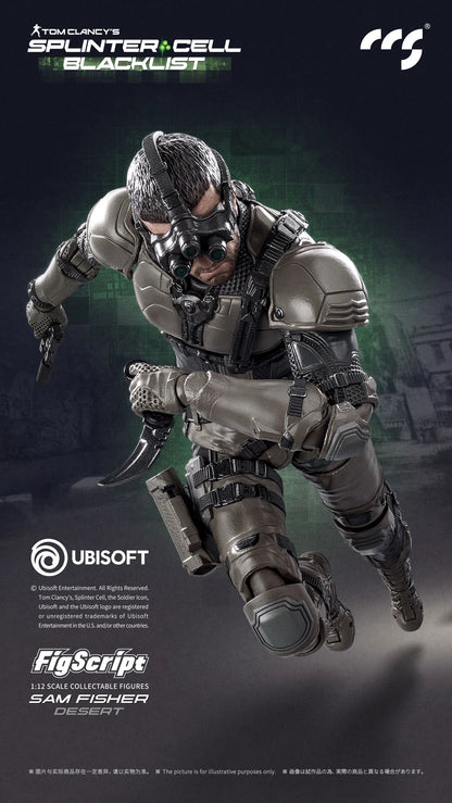 Preventa Figura Sam Fisher (Desert version) - Splinter Cell: Blacklist - FigScript marca CCSToys escala 1/12