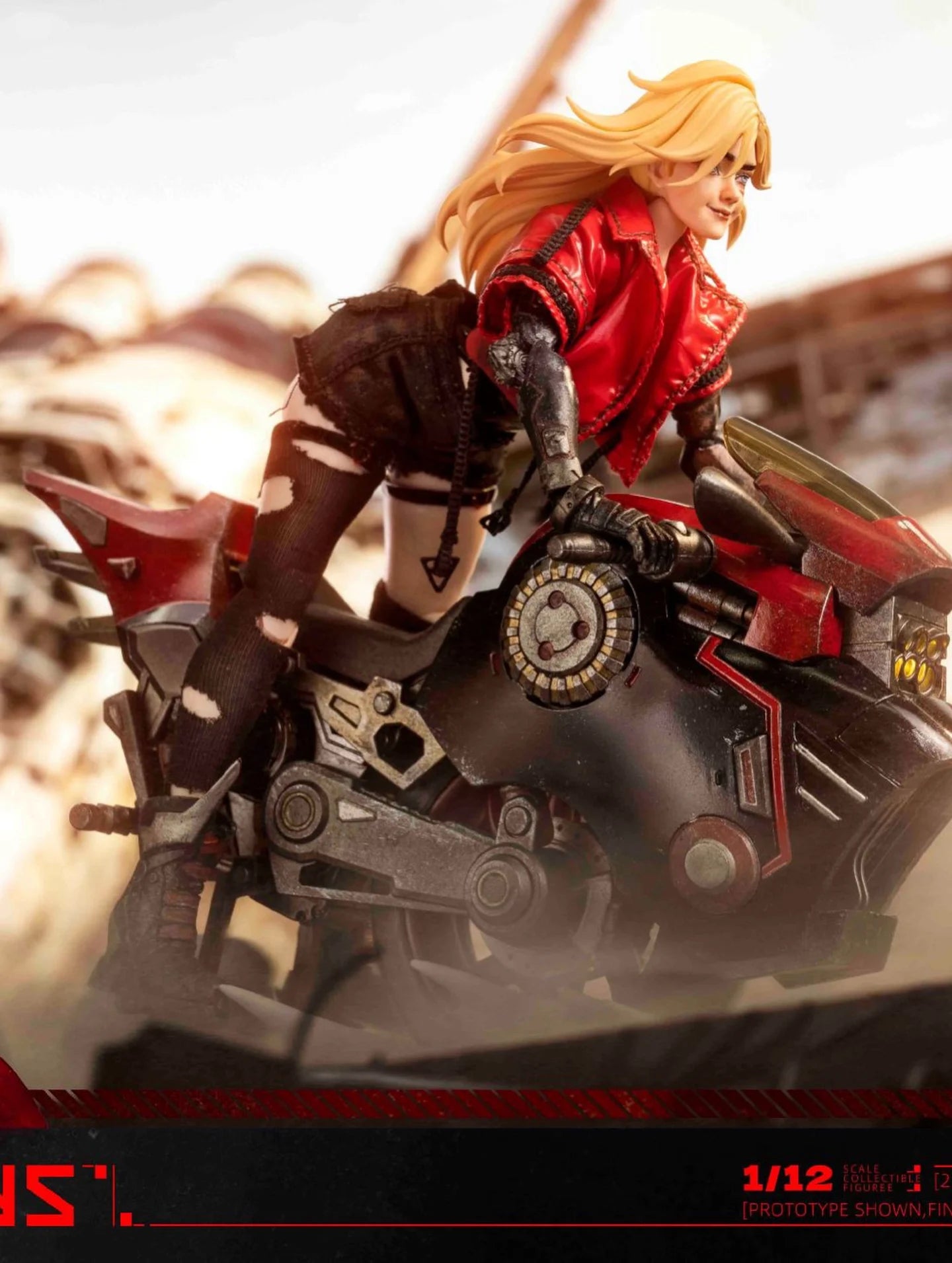 Preventa Figura y Vehículo Biker Girl (set) - Fantasy Alphabet Series V marca Fog Toys EA-03 escala 1/12