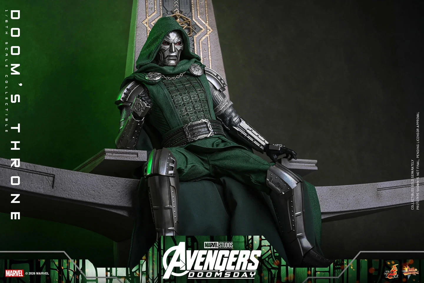 Preventa Trono de Doom / Doom's Throne - Avengers: Doomsday marca Hot Toys ACS016 escala 1/6