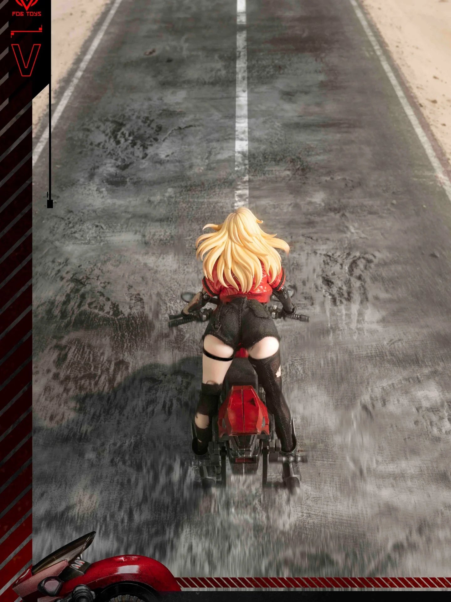 Preventa Figura y Vehículo Biker Girl (set) - Fantasy Alphabet Series V marca Fog Toys EA-03 escala 1/12