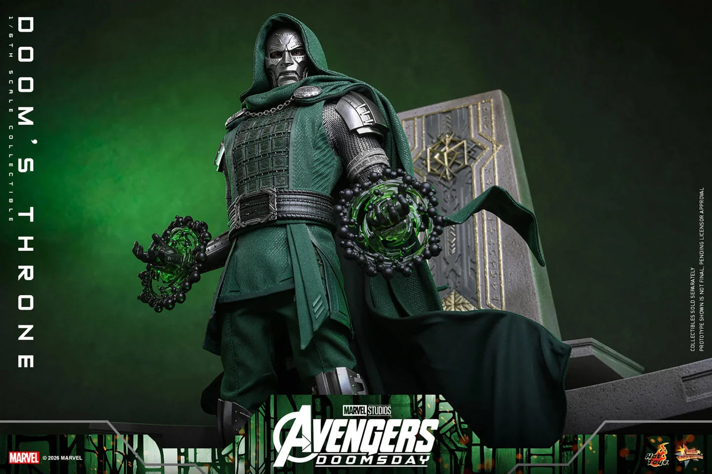 Preventa Trono de Doom / Doom's Throne - Avengers: Doomsday marca Hot Toys ACS016 escala 1/6