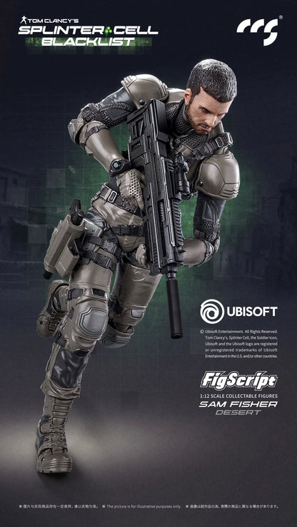 Preventa Figura Sam Fisher (Desert version) - Splinter Cell: Blacklist - FigScript marca CCSToys escala 1/12