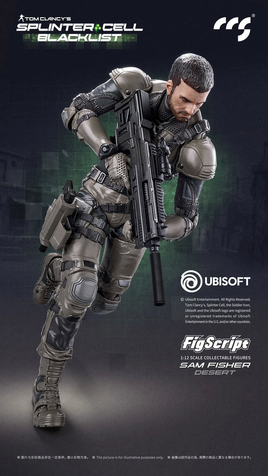 Preventa Figura Sam Fisher (Desert version) - Splinter Cell: Blacklist - FigScript marca CCSToys escala 1/12