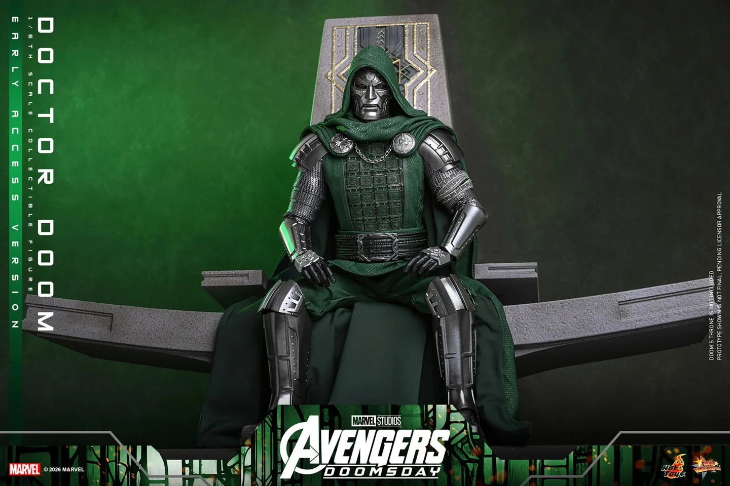 Preventa Figura DOCTOR DOOM - Avengers: Doomsday marca Hot Toys MMS906 escala 1/6