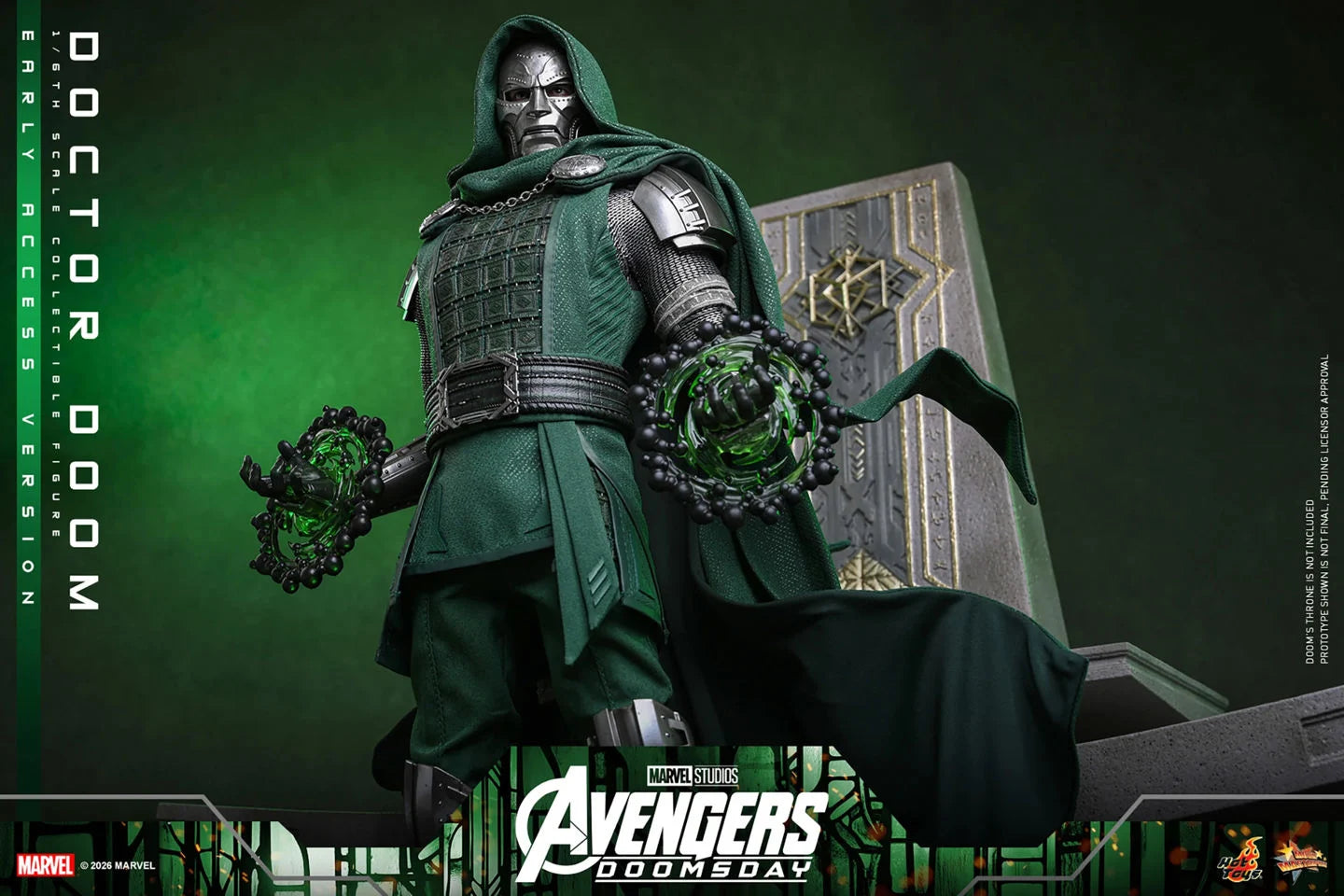 Preventa Figura DOCTOR DOOM - Avengers: Doomsday marca Hot Toys MMS906 escala 1/6