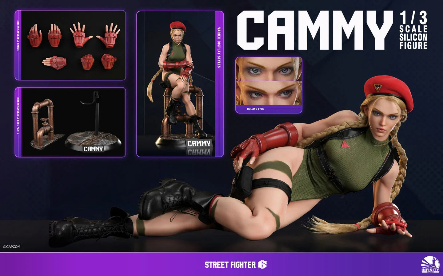 Preventa Figura Cammy - Street Fighter 6 - Hyper-Realistic (Silicona) marca Infinity Studio escala 1/3